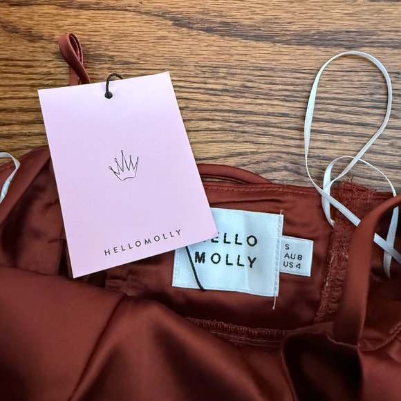 Hello Molly Copper Asymmetrical Dress - Picture 4 of 6